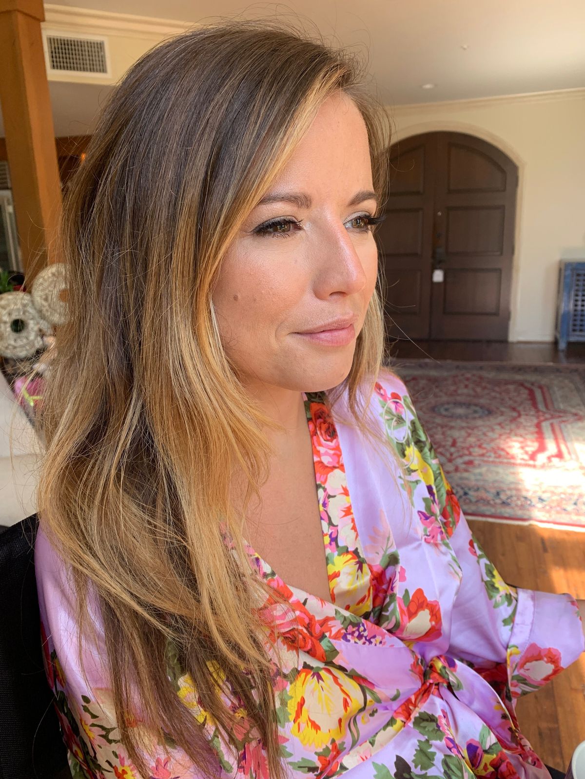 emily lynn and company provided natural airbrush makeup coverage for this LA wedding