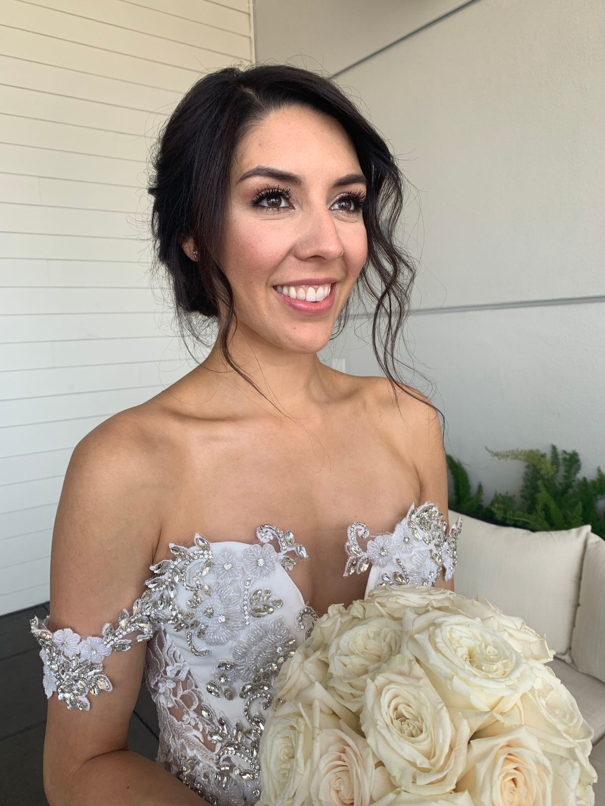 San diego bride after hair and makeup